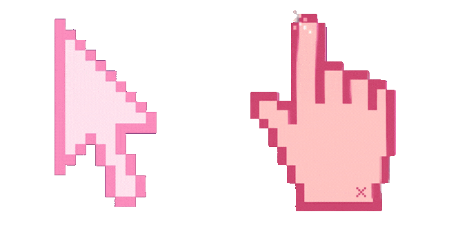 Pinky Pixel Art Moving Arrow