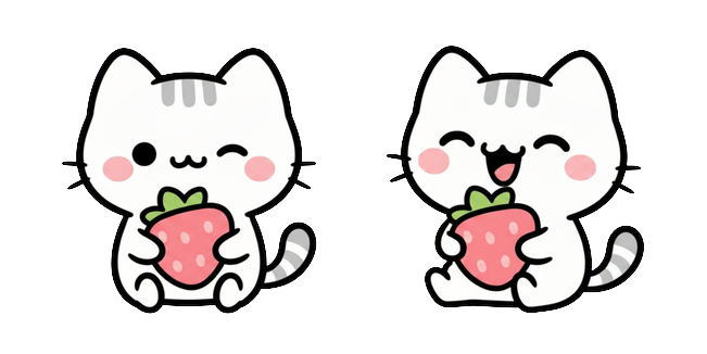 Soft Pastel Chibi Neko Fruity Style