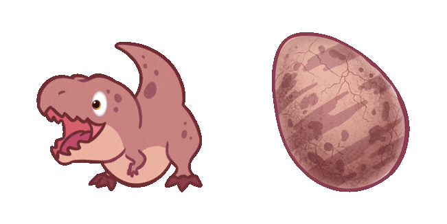 Funny Tiny T-Rex Hatchling Animated