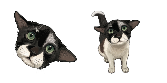 Baby Yoda Meme Cat Sad Eyes Style Cursor