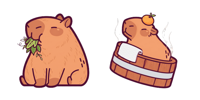 Hungry Capybara Snack Time