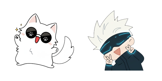 Jujutsu Kaisen Gojo Cat & Mini Satoru