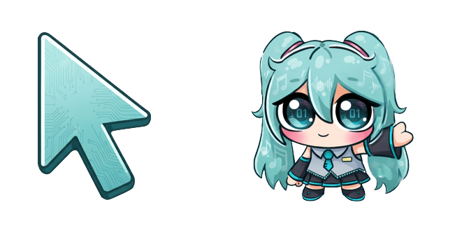 Vocaloid Hatsune Miku Chibi with Sweet