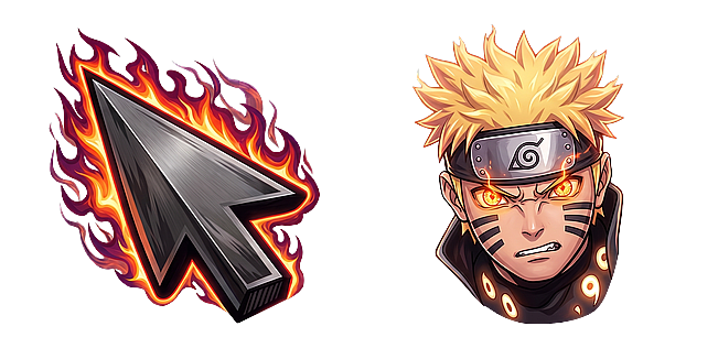 Naruto Nine Tails Chakra Mode Flame