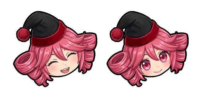 Kasane Teto Holiday Black Santa Hat
