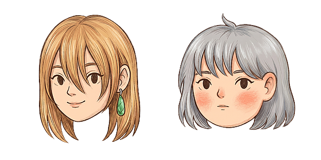 Studio Ghibli Wizard Howl and Sophie Hatter