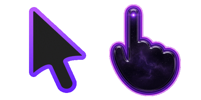 Neon Nebula Galaxy Animated Cursor