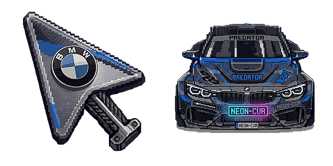 BMW M Power Pixel Art