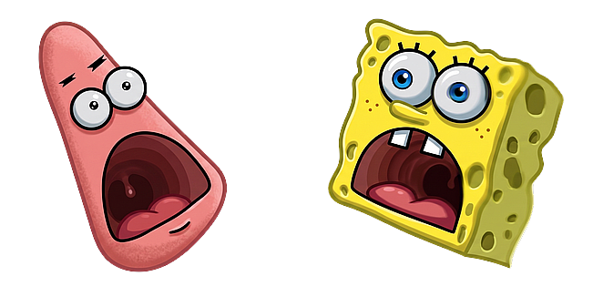 Funny Shocked SpongeBob and Patrick Meme
