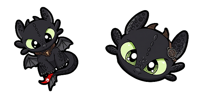 Chibi Toothless Night Fury Dragon Movie