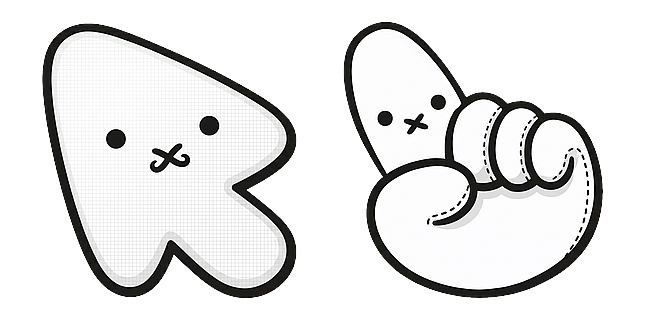Aesthetic Miffy Face Mouse Arrow and Pointer