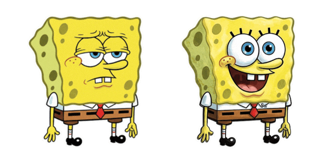 SpongeBob SquarePants Happy Bored Duo