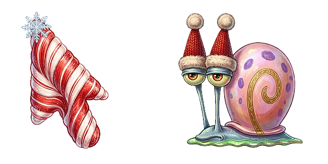 Festive Christmas SpongeBob and Gary the Snail