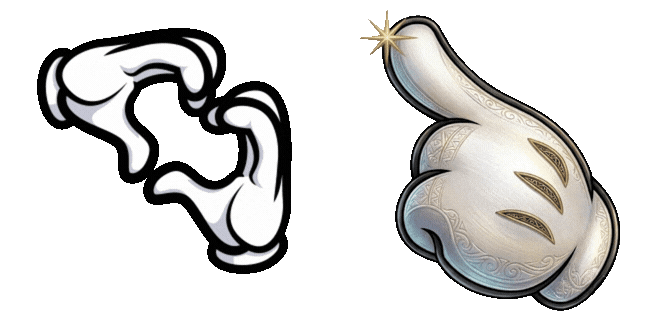 Animated Mickey Mouse White Glove Love