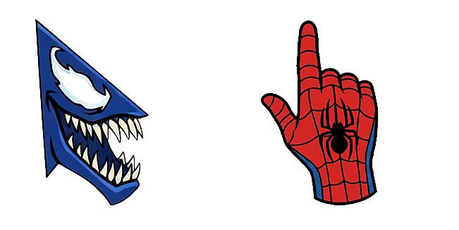 Custom Spider-Man Hand Sign and Venom Face