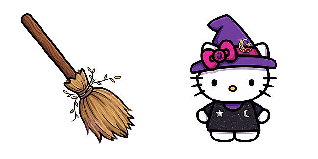 Cute Halloween Hello Kitty Witch Hat