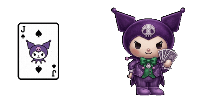 Kuromi Joker Cosplay Suit Animated