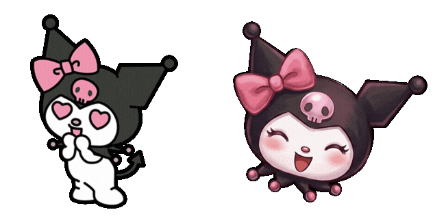 Aesthetic Valentine's Day Kuromi Pink Bow
