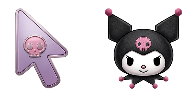Sanrio Aesthetic Kuromi Pink Skull Mouse