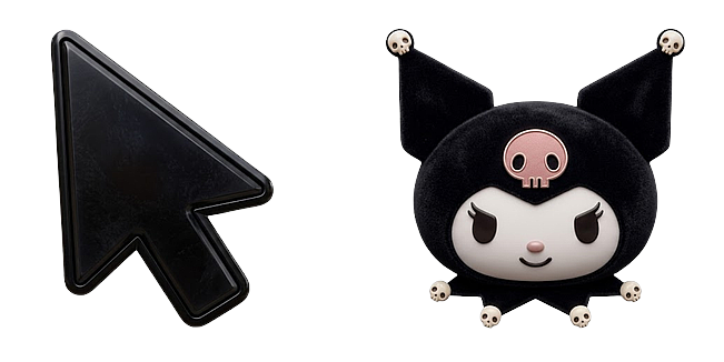 Sanrio Aesthetic Dark Kuromi Arrow