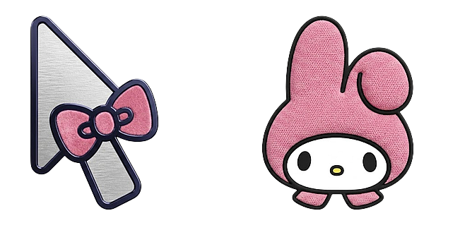 Sanrio My Melody Blue Outline
