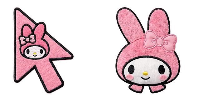 My Melody Head with Pink Bow