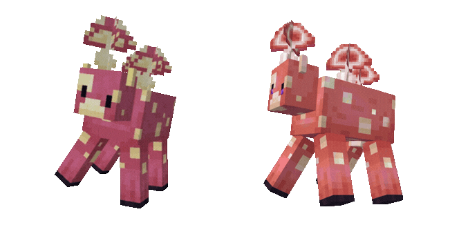 Minecraft Mooshroom Cow Animated Custom