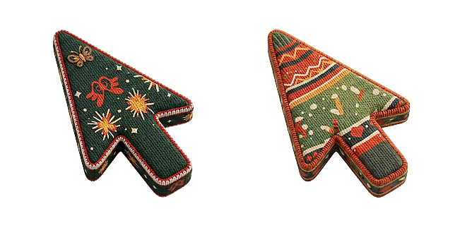 Festive Christmas Sweater Custom Mouse Cursors for Desktop