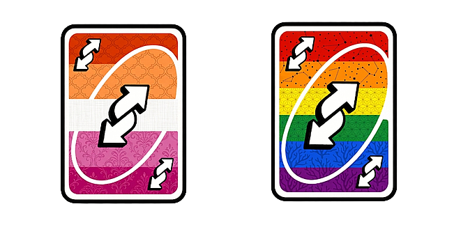 Stylish LGBTQ+ Pride Mouse Pointers with UNO Motif