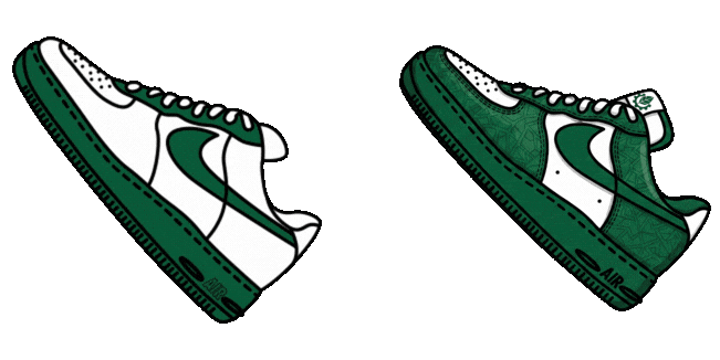 Animated Nike Air Force 1 Low Sneakerhead