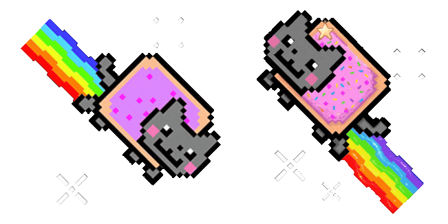 Nyan Cat Classic Animated Pop-Tart Meme