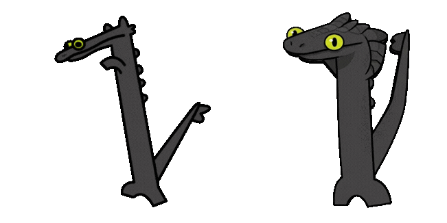 Cute Minimalist Dancing Toothless Meme