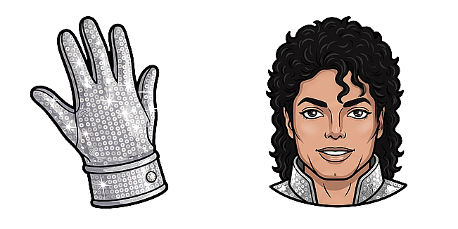 Michael Jackson Shiny Silver Glove