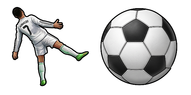 Cristiano Ronaldo CR7 Soccer Ball Custom Cursor